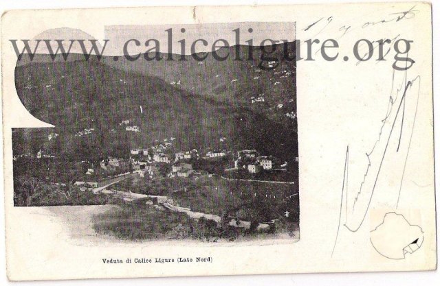 cartolina panoramica di Calice 1898/99 