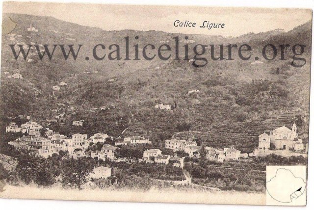 cartolina panoramica di Calice 1907